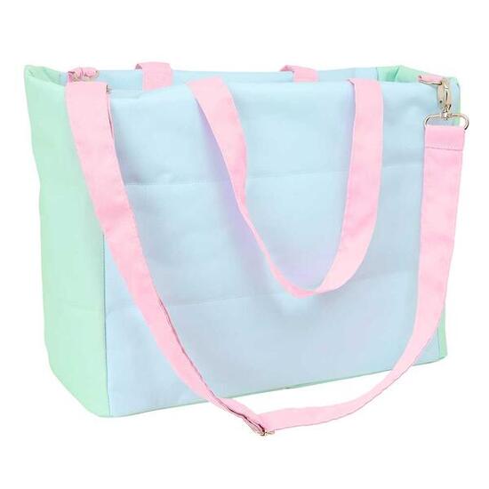 Sac de sport pour enfants Pembe Le Chat Rose avec bandoulière et poches - Bleu