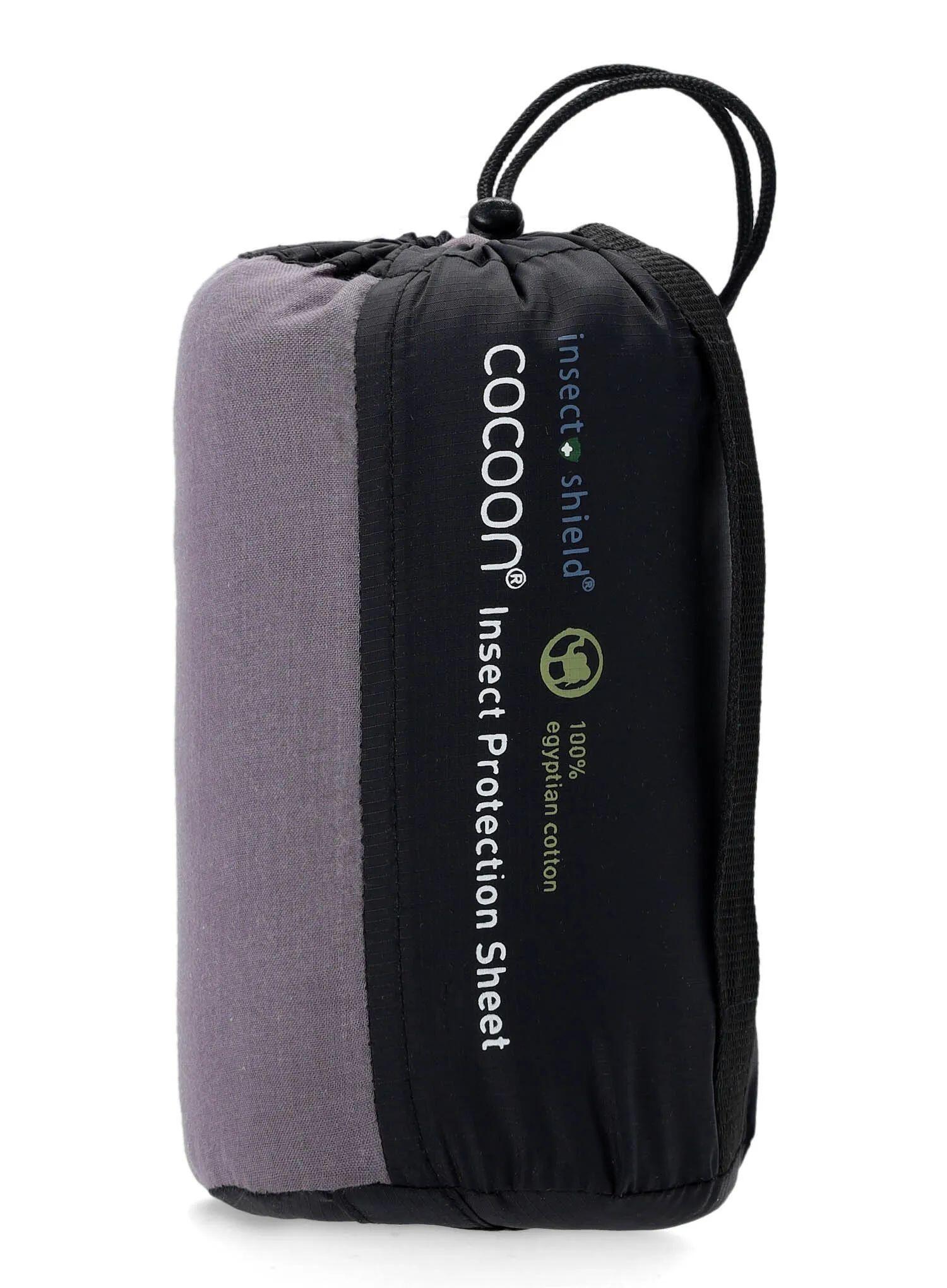 Prześcieradło Cocoon Protection Sheet - Insect Shield - elephant grey/grey 3/4