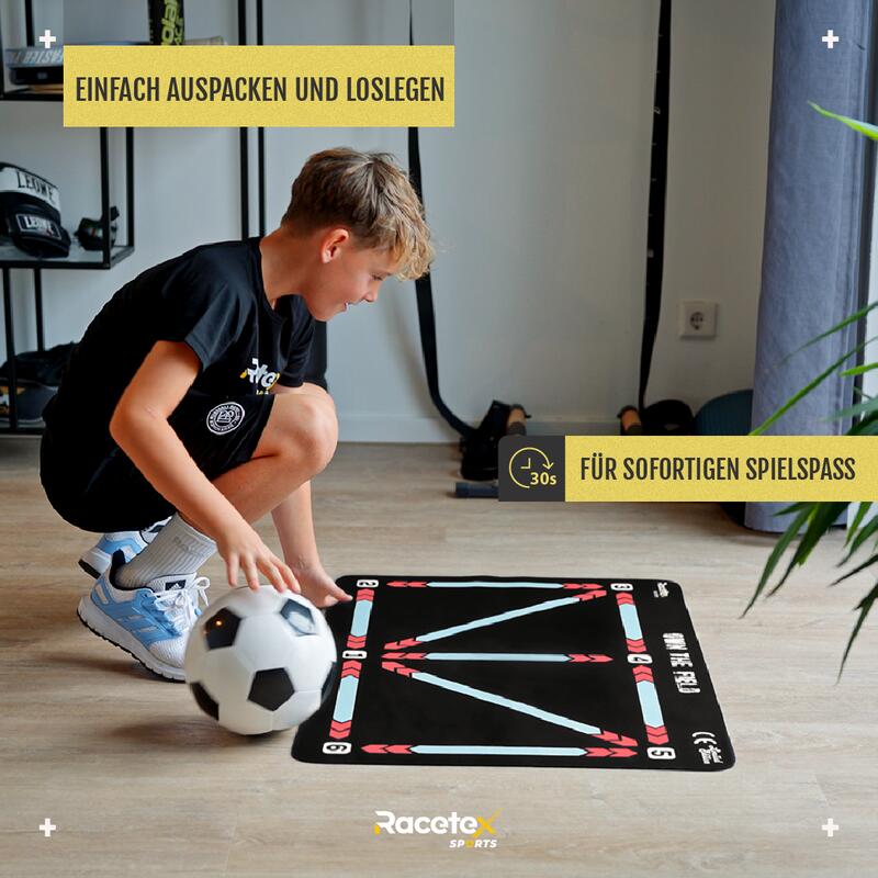 RACETEX Fußball Trainingsmatte Rot 2/6