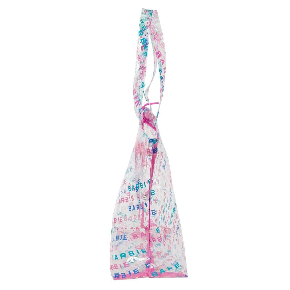 Bolsa de praia infantil Branca de Neve com zíper e alças de corda branca. 3/4