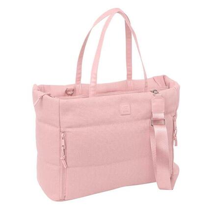 Safta Basic Sporttasche für Erwachsene mit Schultergurt und Taschen, Rosa