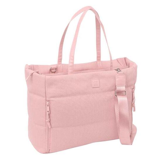 Safta Basic Sporttasche für Erwachsene mit Schultergurt und Taschen, Rosa