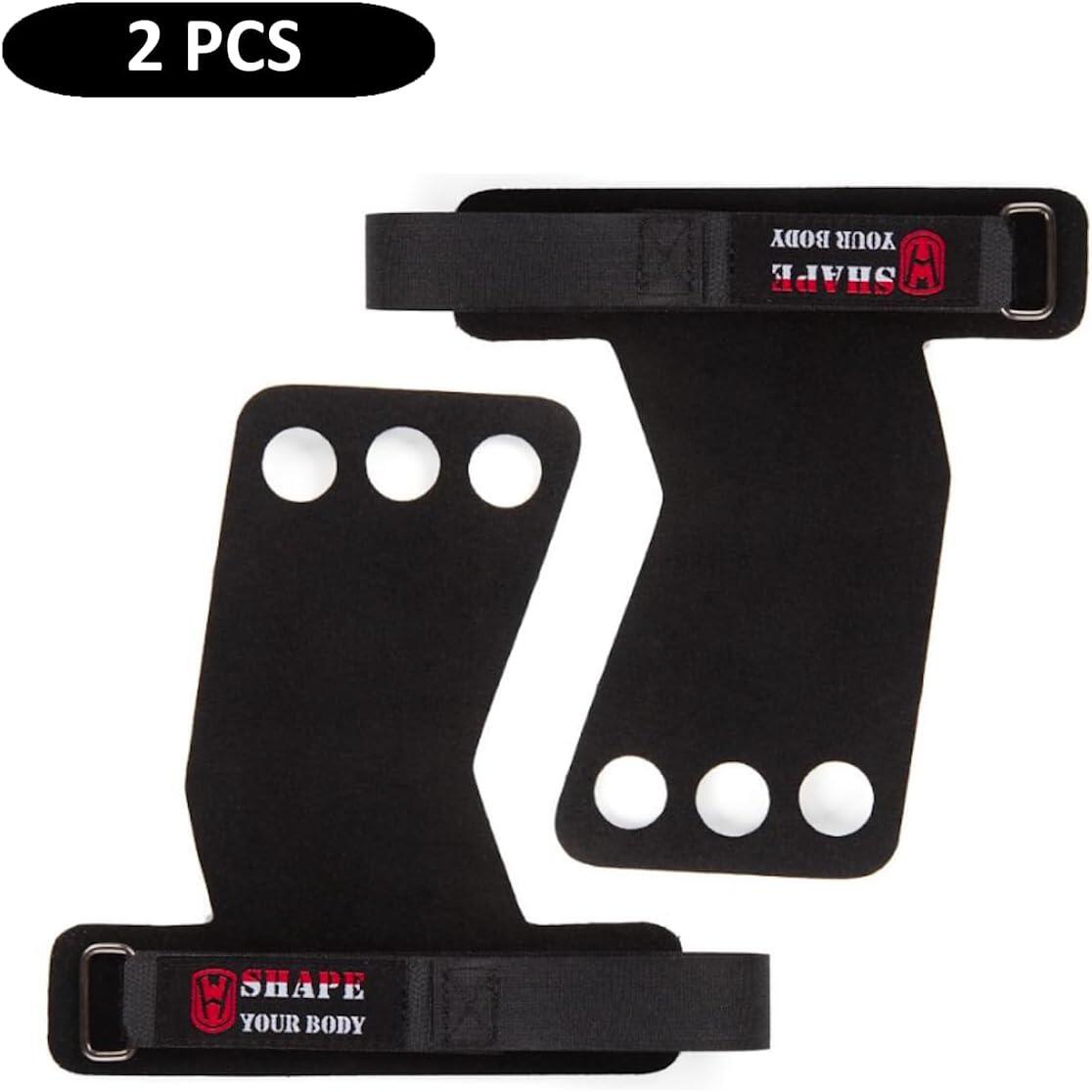 2 Protections Mains pour Musculation - Grips (noir) FF 4/4
