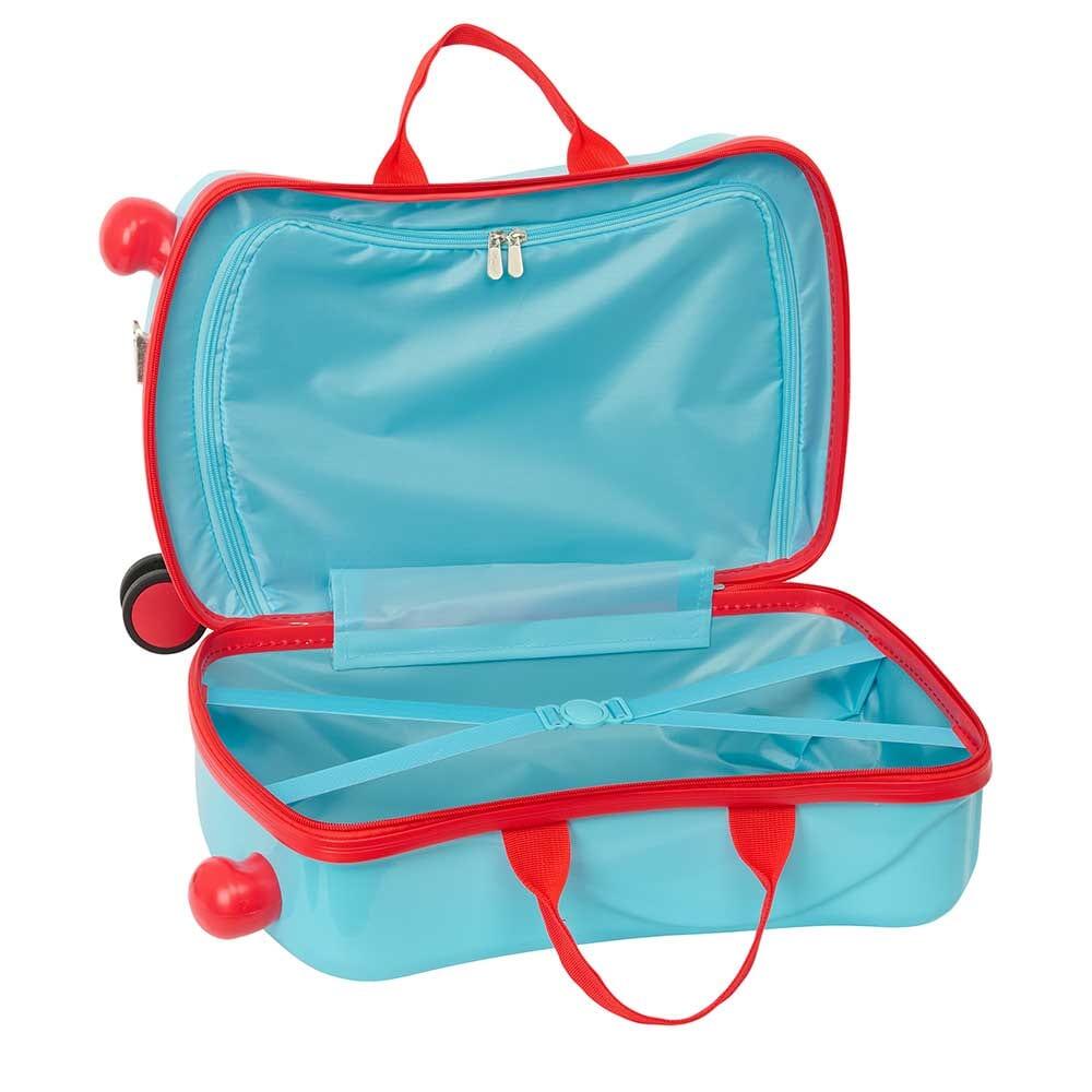 Saco para sapatos infantil El Niño Glassy com alça lateral resistente, azul. 4/4