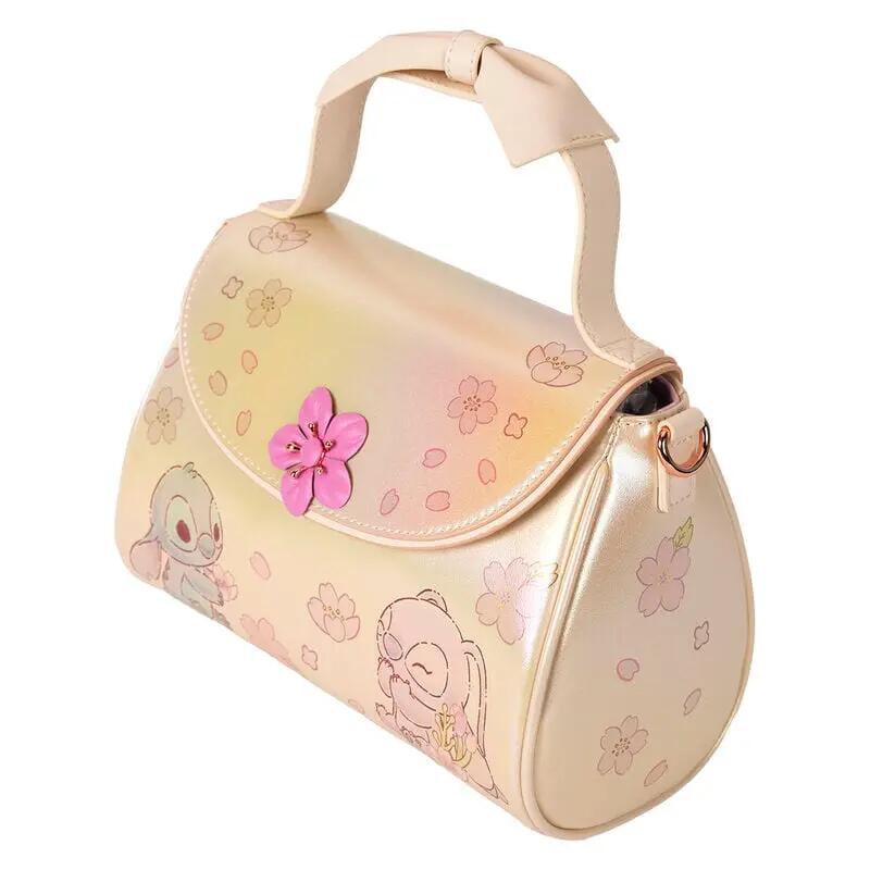 Borsa sportiva per bambini Blackfit8 con design a farfalle e tracolla blu 3/4