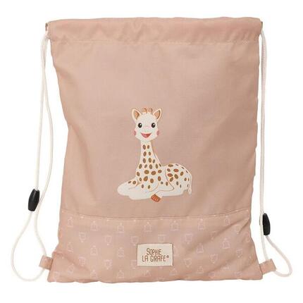 Sac de couchage plat pour enfant Sophie la Girafe, déperlant et à cordon