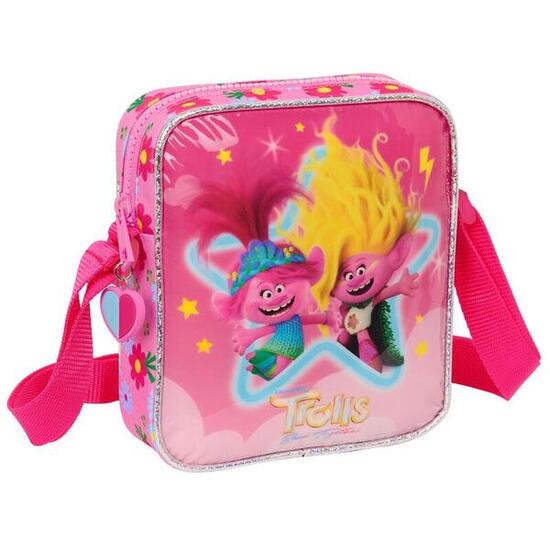 Sac bandoulière Stitch pour enfant, avec bandoulière réglable et poche avant