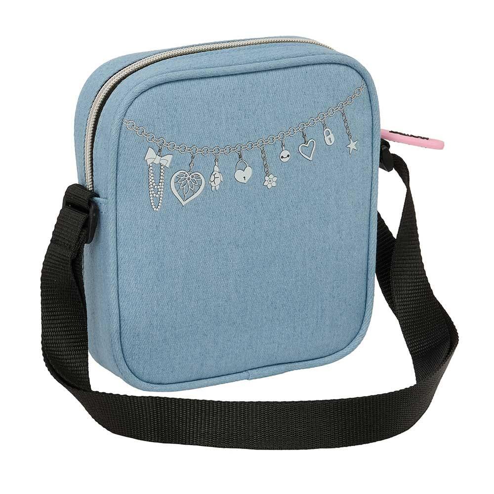 Sac de sport Stitch pour enfants, gris, avec bandoulière réglable et fermeture 2/3
