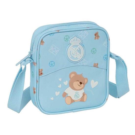 Sac bandoulière enfant Real Madrid avec bandoulière réglable, bleu résistant
