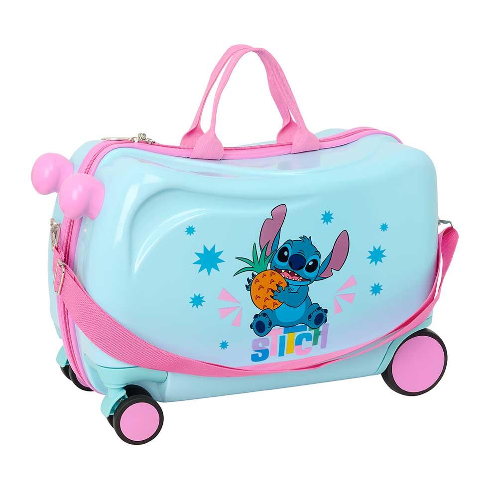 Mochila infantil Flat Star com cordão e bolso interno verde menta. 2/4