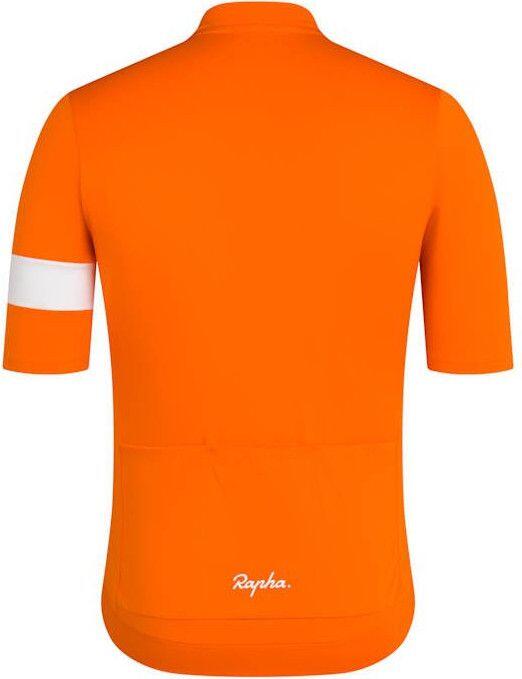 Maillot manches courtes Rapha Core Jersey Orange/Blanc Homme 2/2