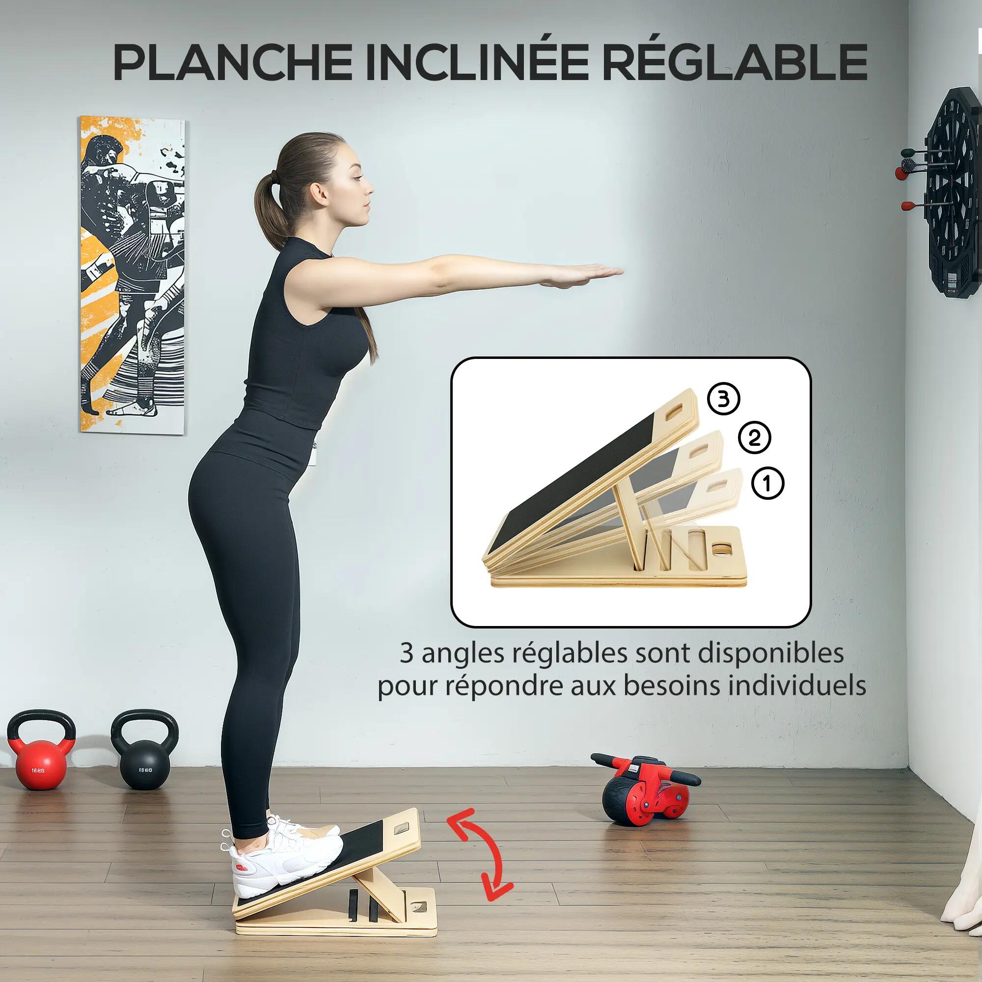 Ensemble pilates 8 pcs barre, planche réglable et 6 bandes résistance 5/5