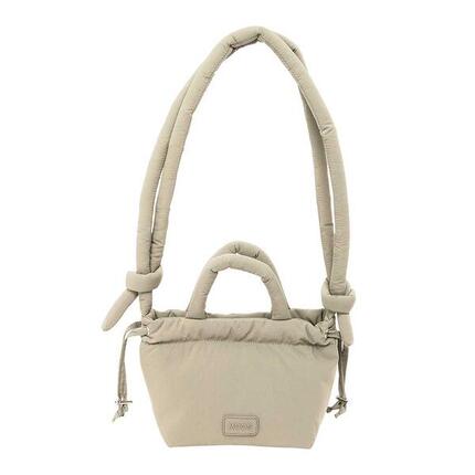 Sac bandoulière rembourré Moos pour adulte avec fermeture magnétique beige clair