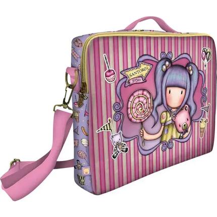 Sac bandoulière rond Gorjuss pour enfant avec bandoulière réglable, noir