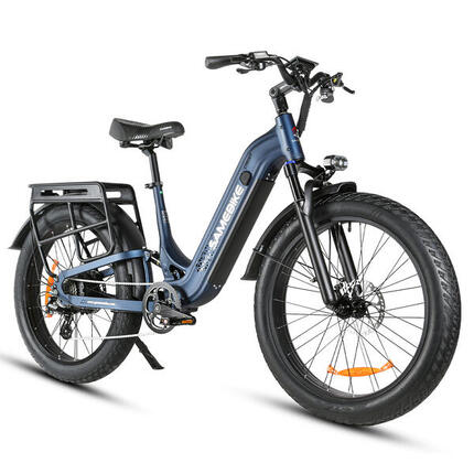 SAMEBIKE CREST Elektrofahrrad mit Blinkern, Shimano 8-Gang-Schaltung
