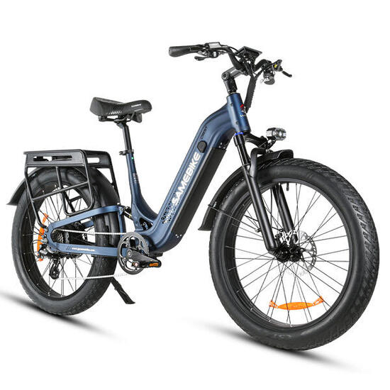 SAMEBIKE CREST Elektrofahrrad mit Blinkern, Shimano 8-Gang-Schaltung