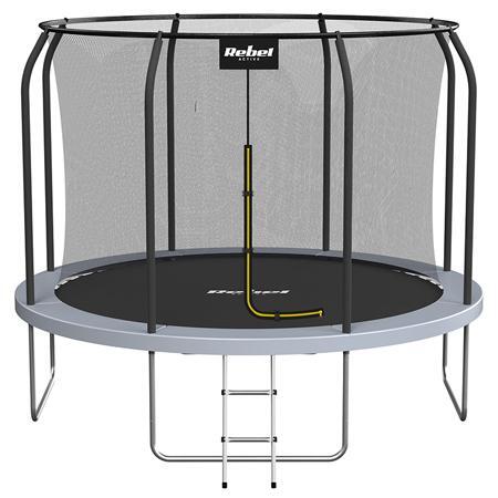 Trampolina ogrodowa dla dzieci Rebel Active z siatką ochronną 8ft/244 cm