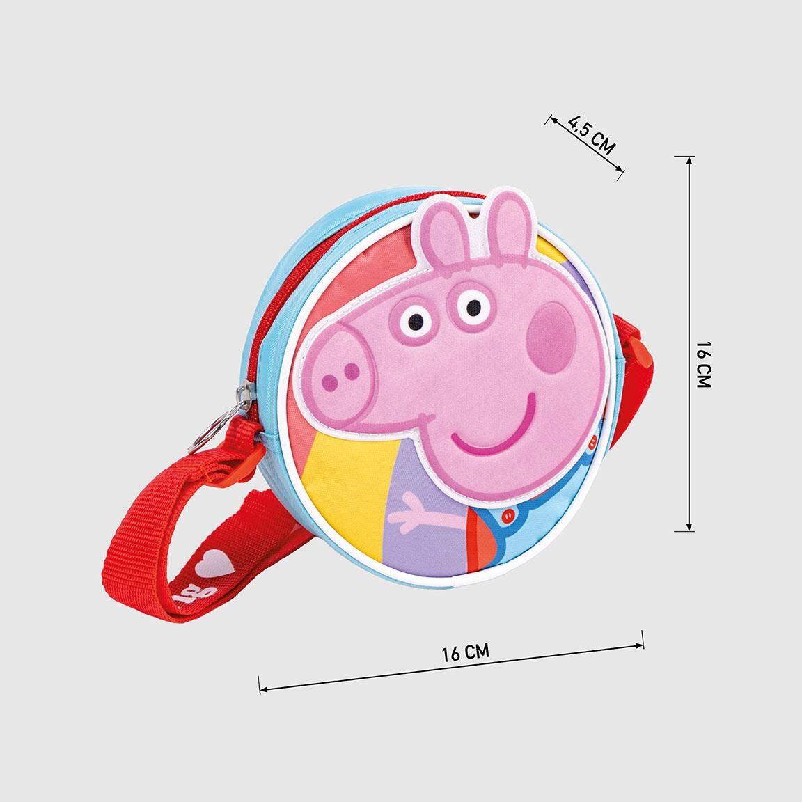 Bolsa de ombro infantil Glowlab Kids com alça ajustável e zíper, rosa 3/5