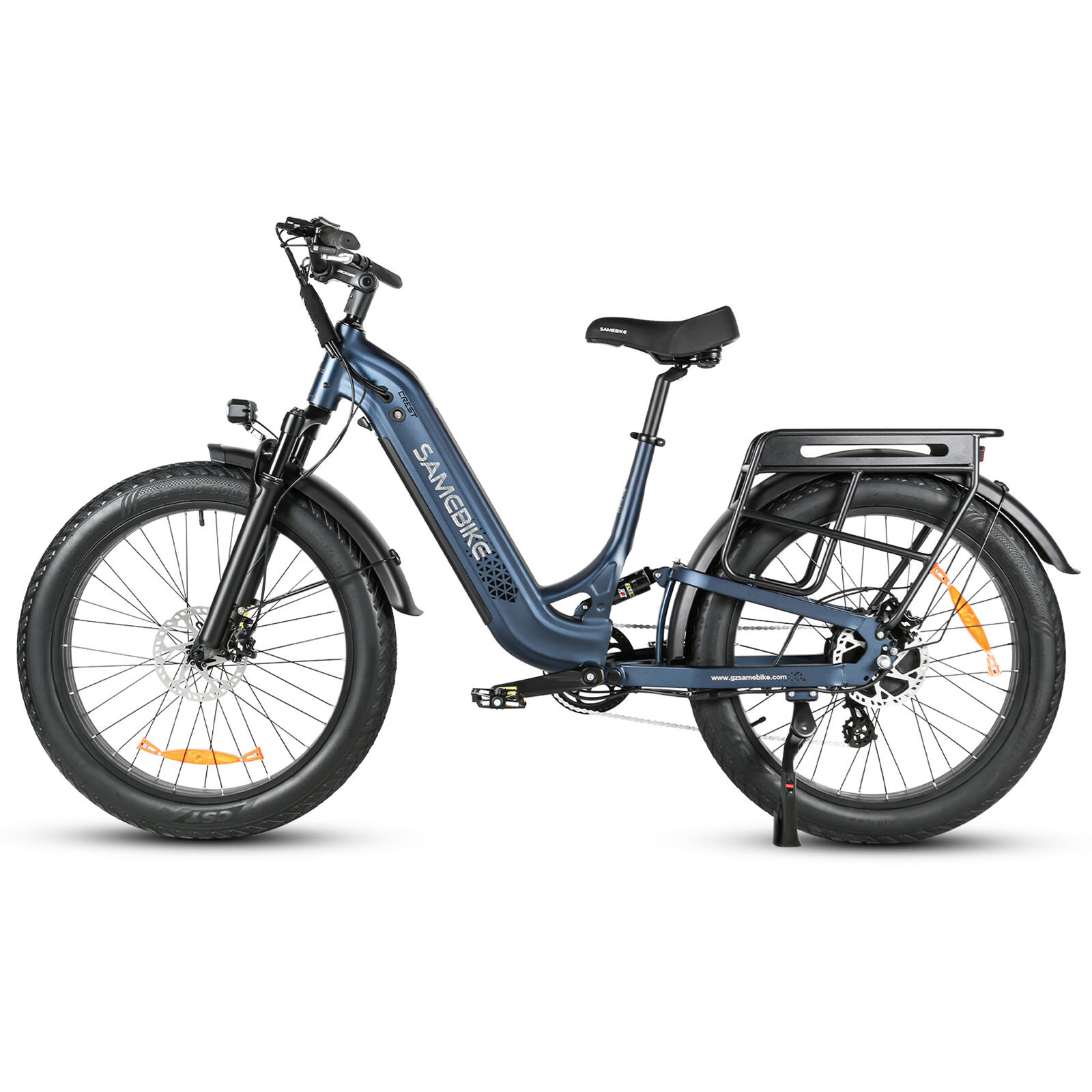 SAMEBIKE CREST Elektrofahrrad mit Blinkern, Shimano 8-Gang-Schaltung 2/6