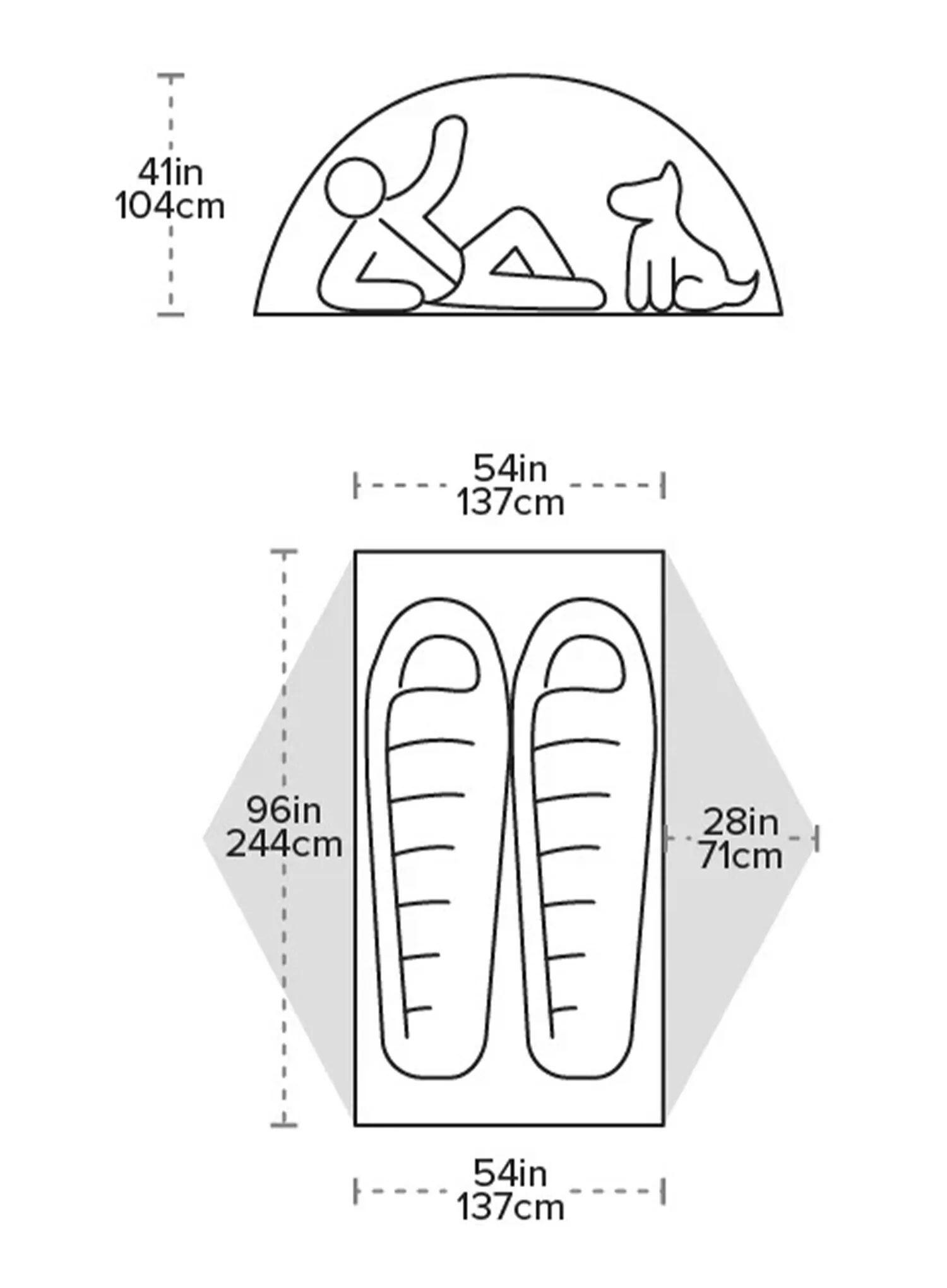 Namiot 2-osobowy Big Agnes Copper Spur UL2 XL - tangelo/mercury 2/7