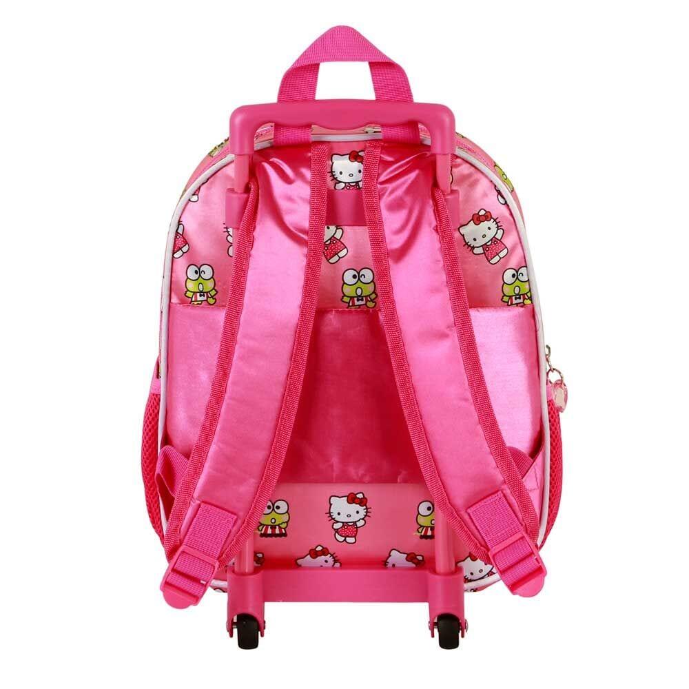 Bolsa de Deporte Infantil Hello Kitty Tipo Trolley 2 Ruedas 3D Rosa 4/4