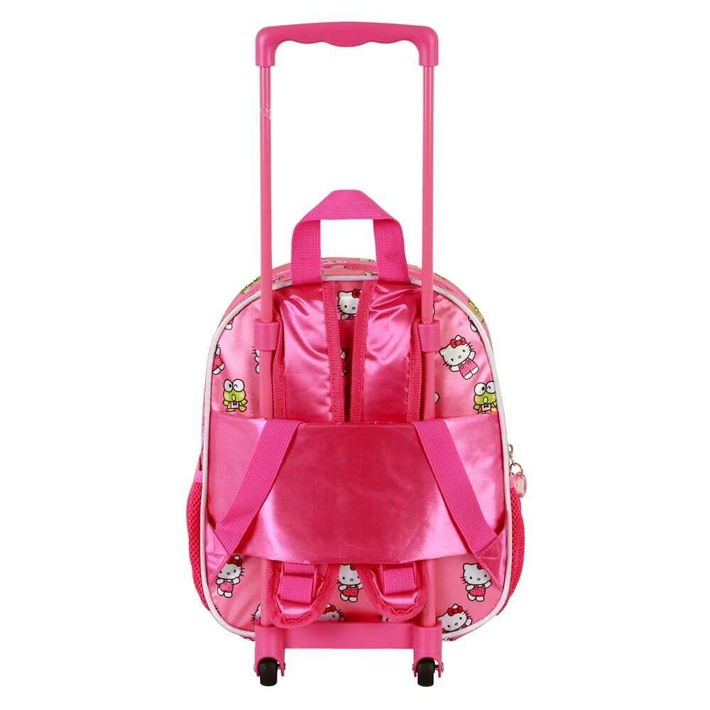 Bolsa de Deporte Infantil Hello Kitty Tipo Trolley 2 Ruedas 3D Rosa 3/4