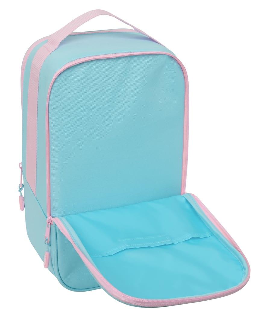 Kit de beleza infantil da Minnie Mouse com bolsa de acrílico e acessórios rosa. 4/4