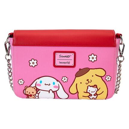 Sac bandoulière enfant Hello Kitty et ses amis en similicuir rouge