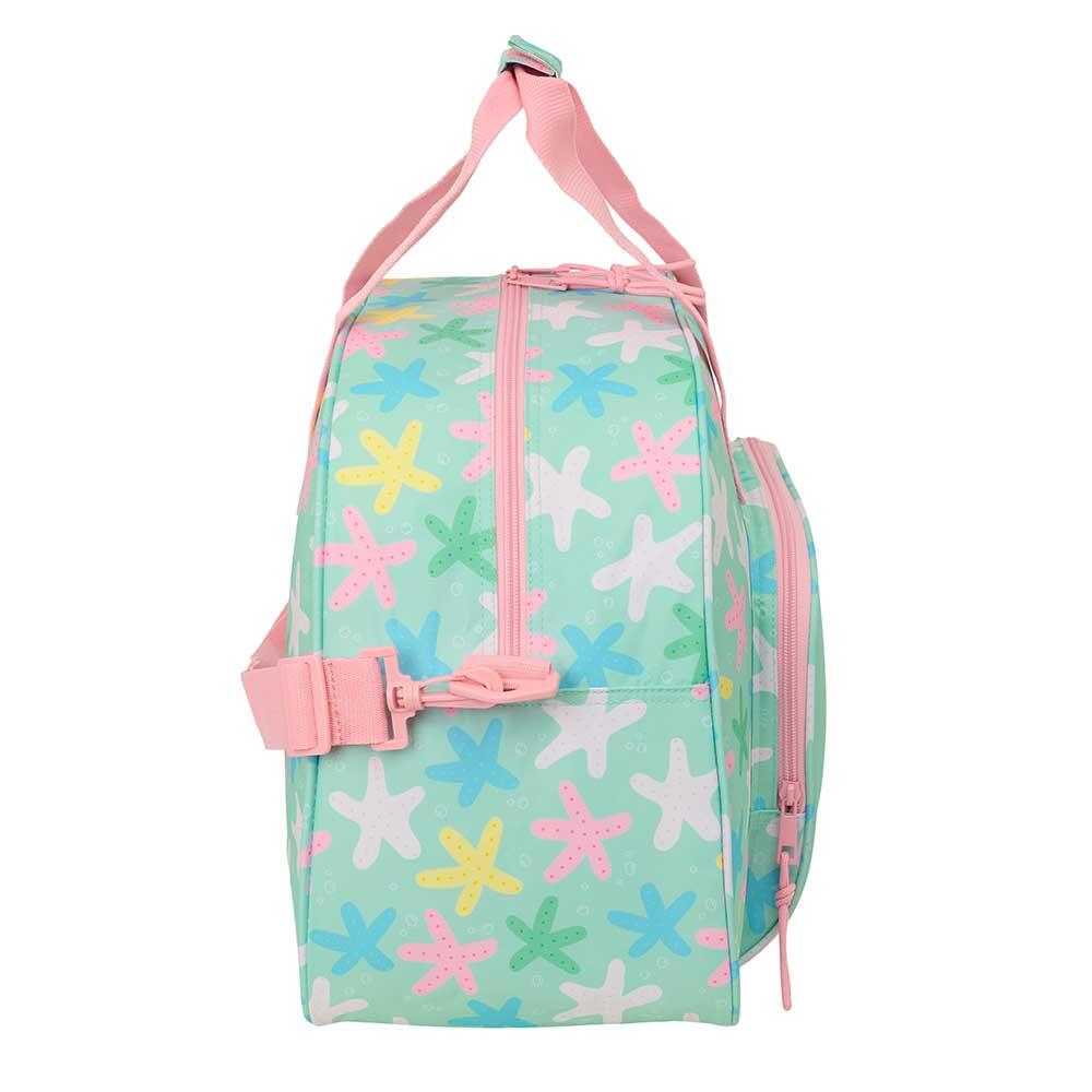 Bolsa para sapatos infantil Glowlab Hearts tamanho médio com alça de mão 3/3