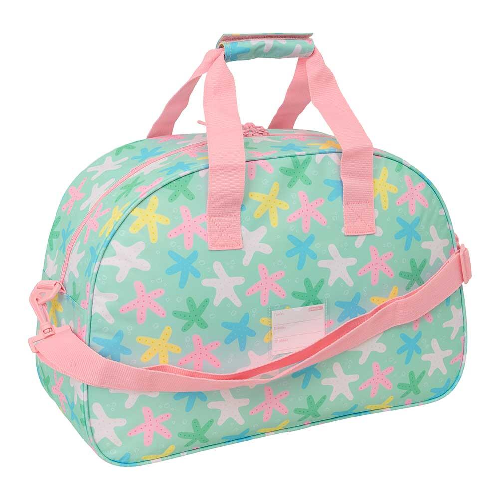 Bolsa para sapatos infantil Glowlab Hearts tamanho médio com alça de mão 2/3