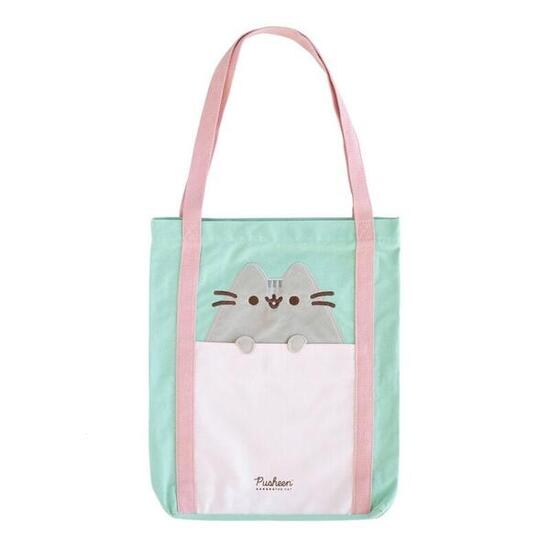 Pusheen Kinder-Sporttasche mit Schuhfach, Lila