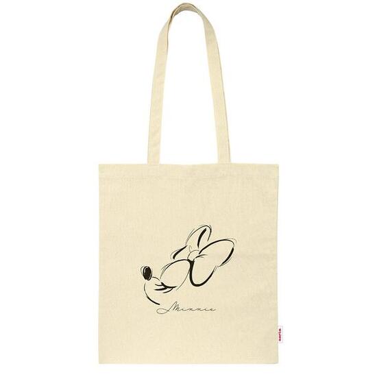 Grand sac fourre-tout Minnie Mouse pour enfants avec poignées, beige