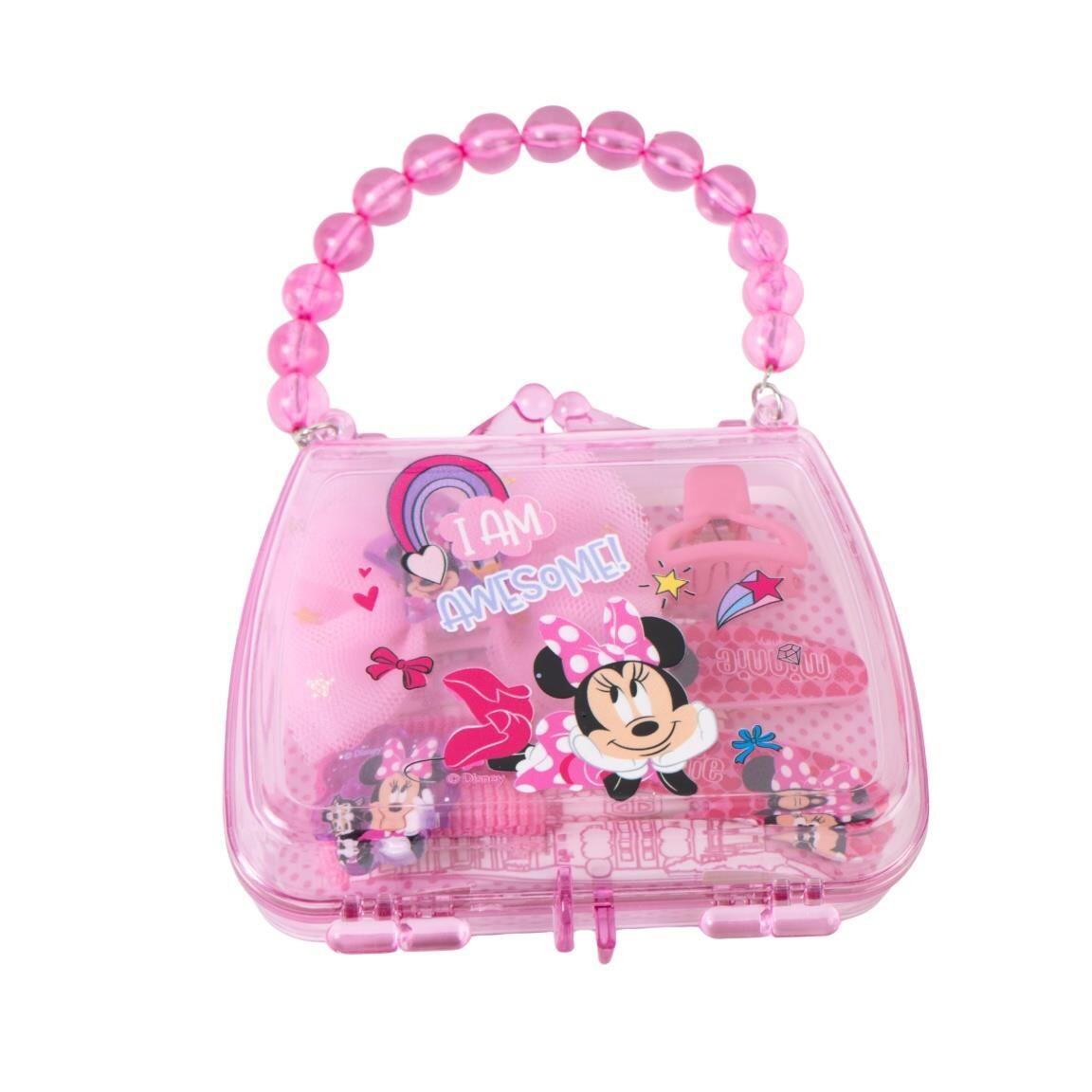 Mochila infantil 3D Princesa com Rodinhas, 2 Rodas e Alça Telescópica, Rosa 2/7