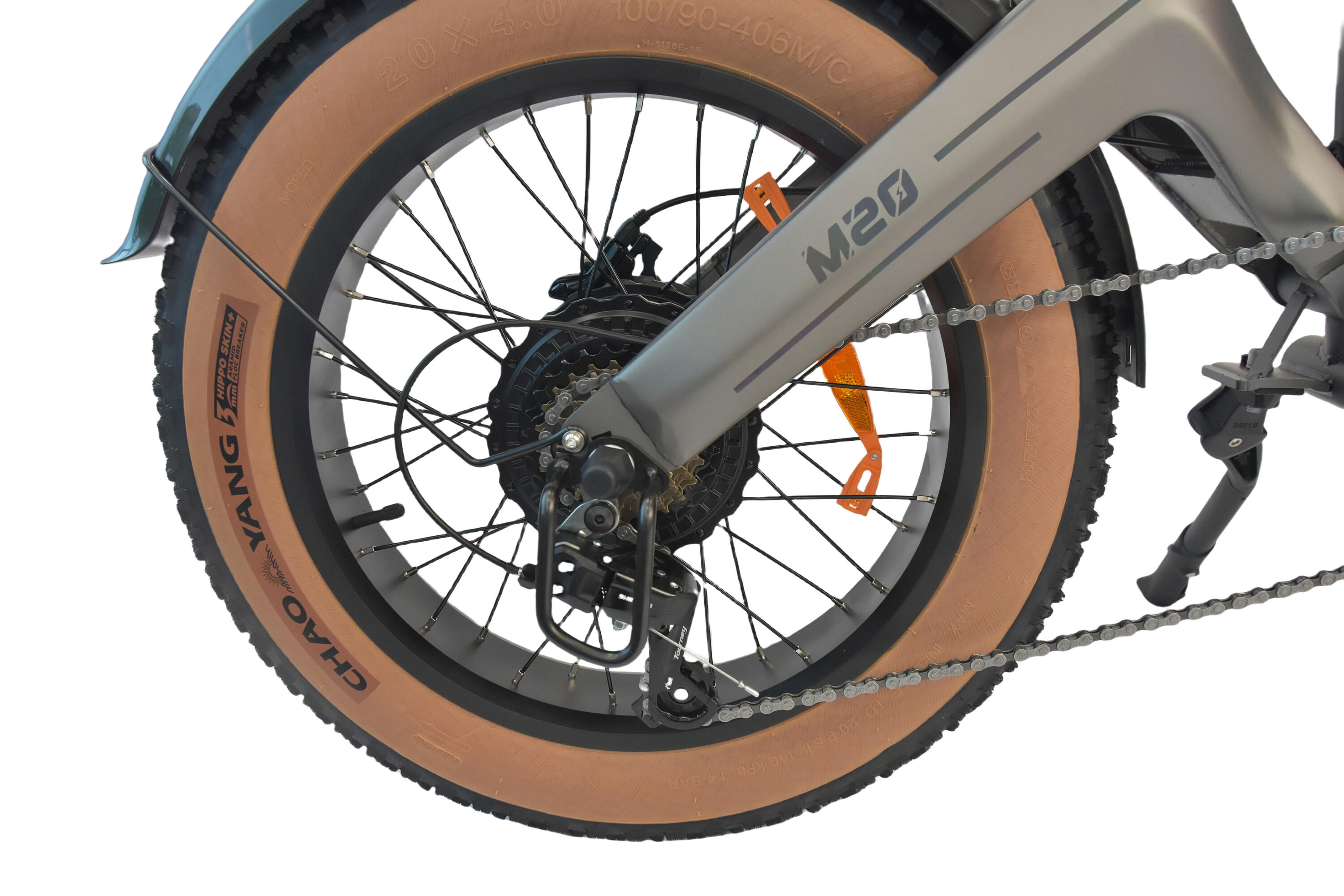 Vélo électrique DYU M20 – Autonomie de 60 km, pneus larges de 4,0 pouces 5/10