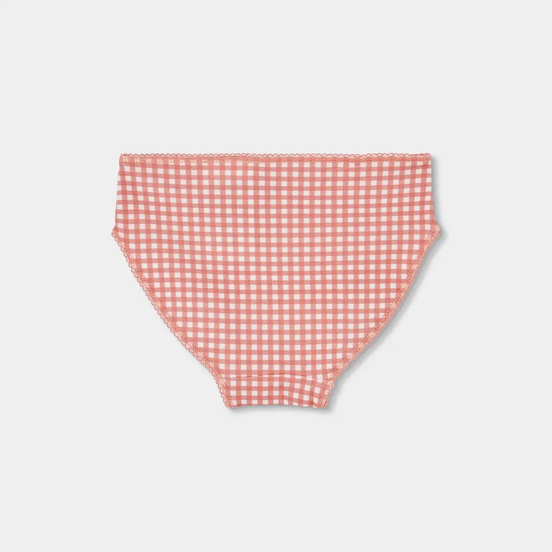 Pack 3 bragas rosa estampado casitas y vichy 7/7
