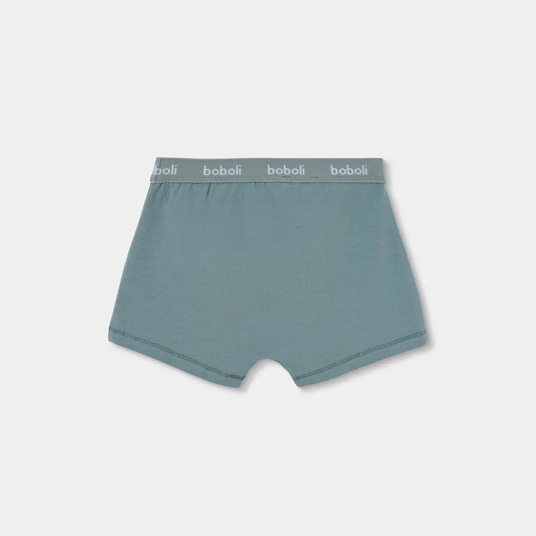 Pack 3 boxers niño verde estampado cuadros 7/7