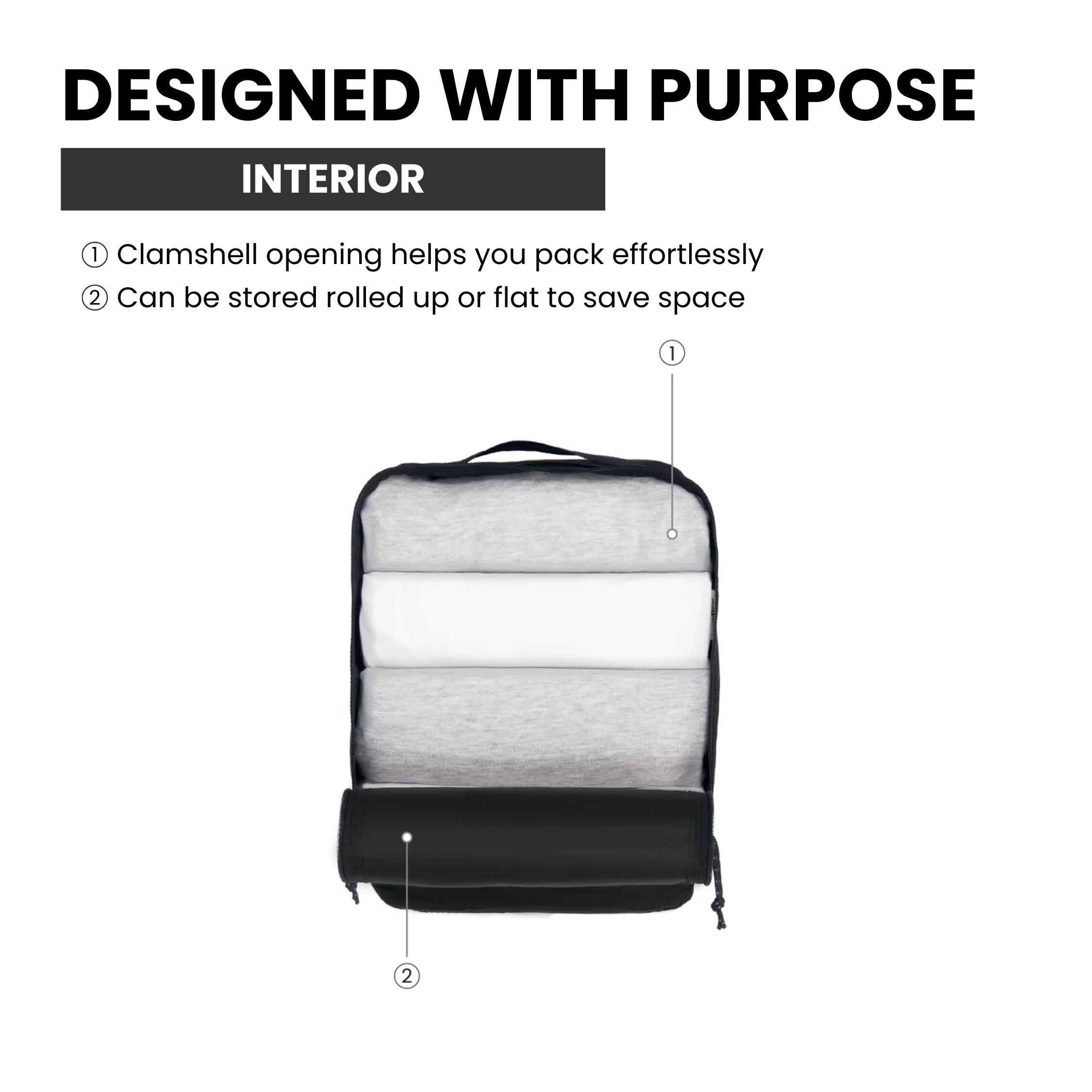 Organizer podróżny CabinZero Packing Cube Ultralight Medium 5.5 L - fiesta red 4/7