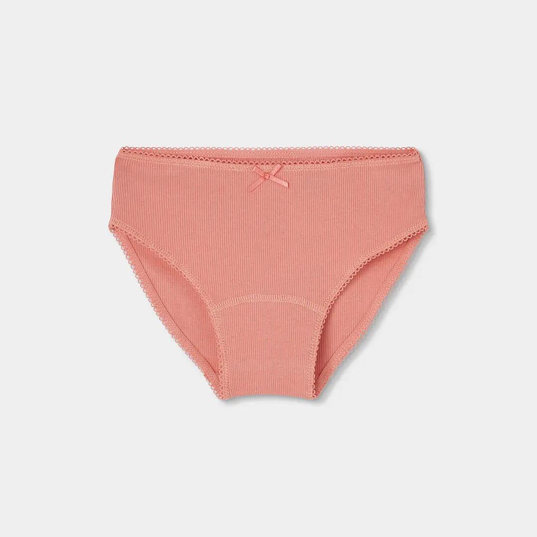 Pack 3 bragas rosa estampado casitas y vichy 5/7