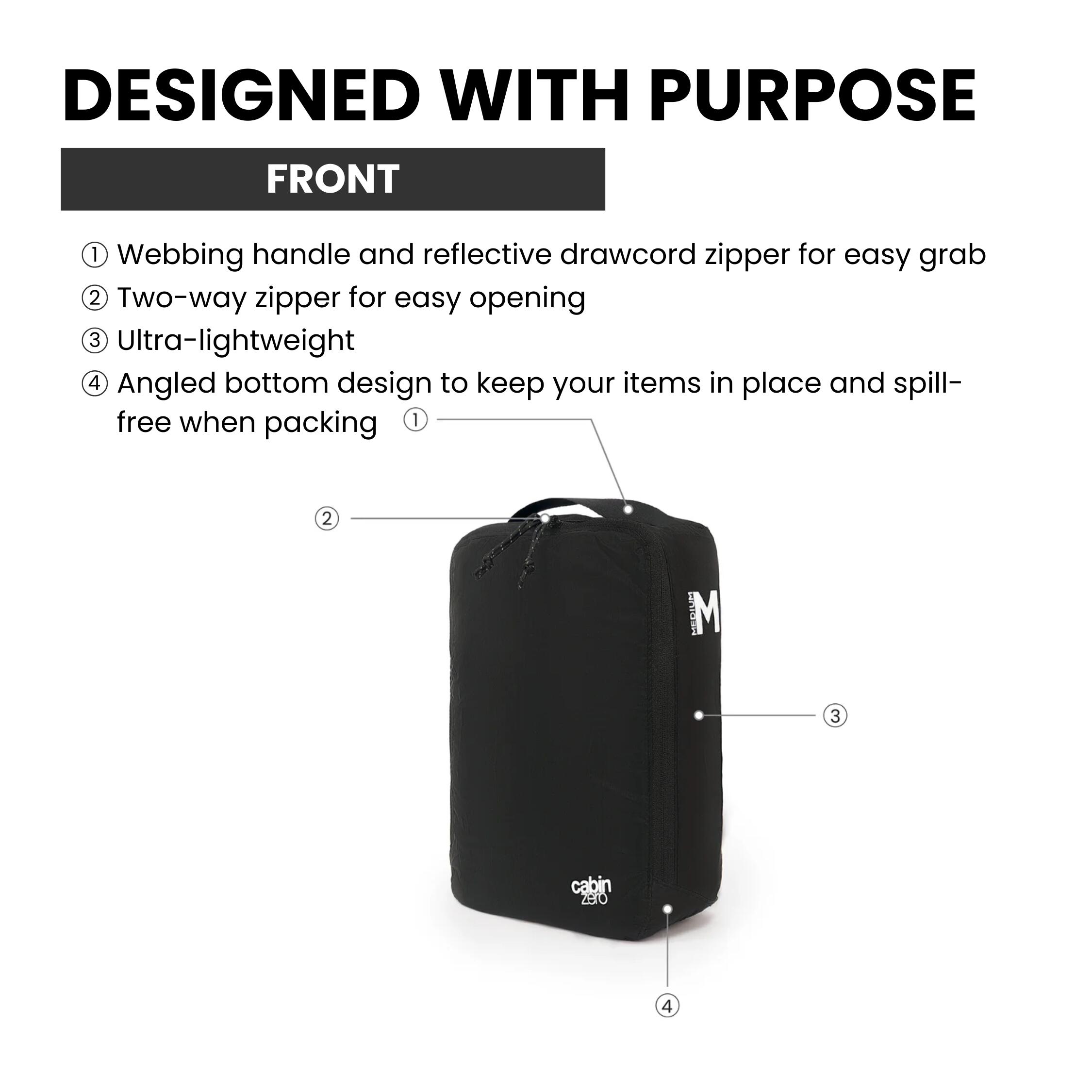 Organizer podróżny CabinZero Packing Cube Ultralight Medium 5.5 L - fiesta red 3/7
