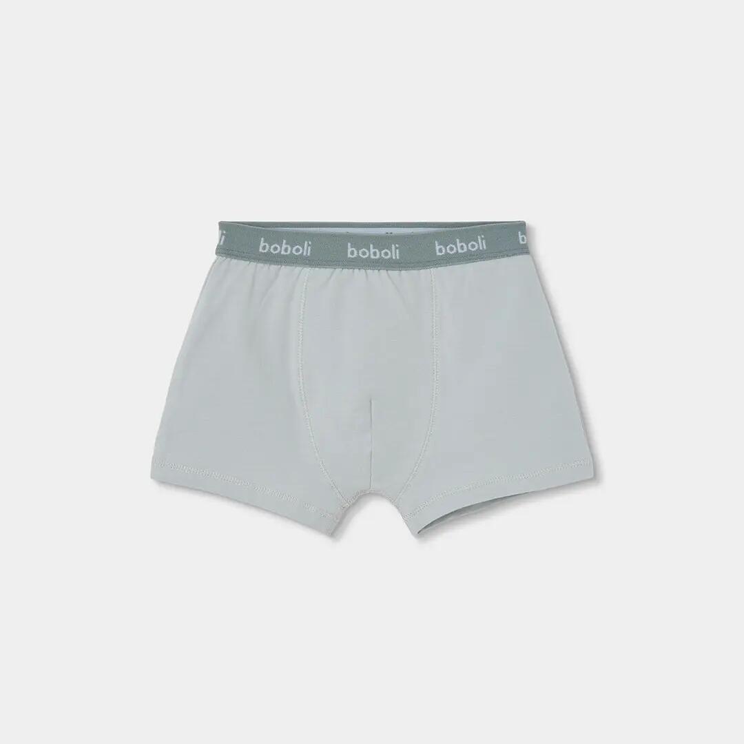 Pack 3 boxers niño verde estampado cuadros 5/7