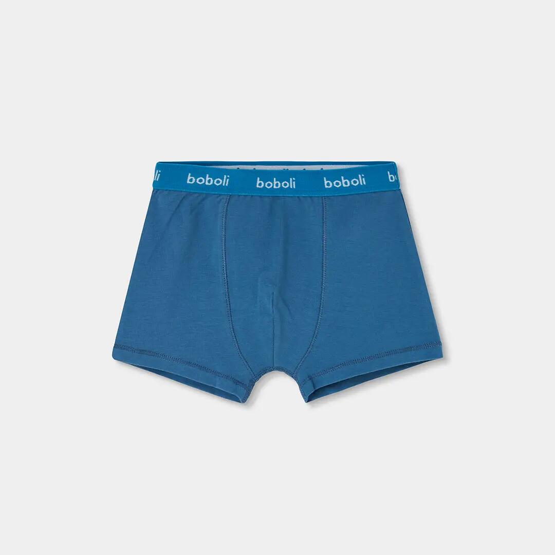 Pack 3 boxers azul estampado rayas y croissants 4/7