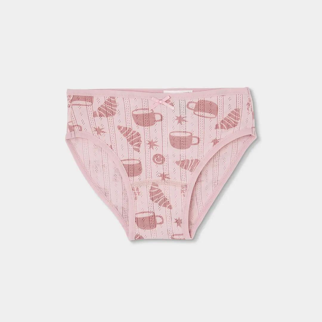 Pack 3 braguitas rosa estampado desayuno 3/7