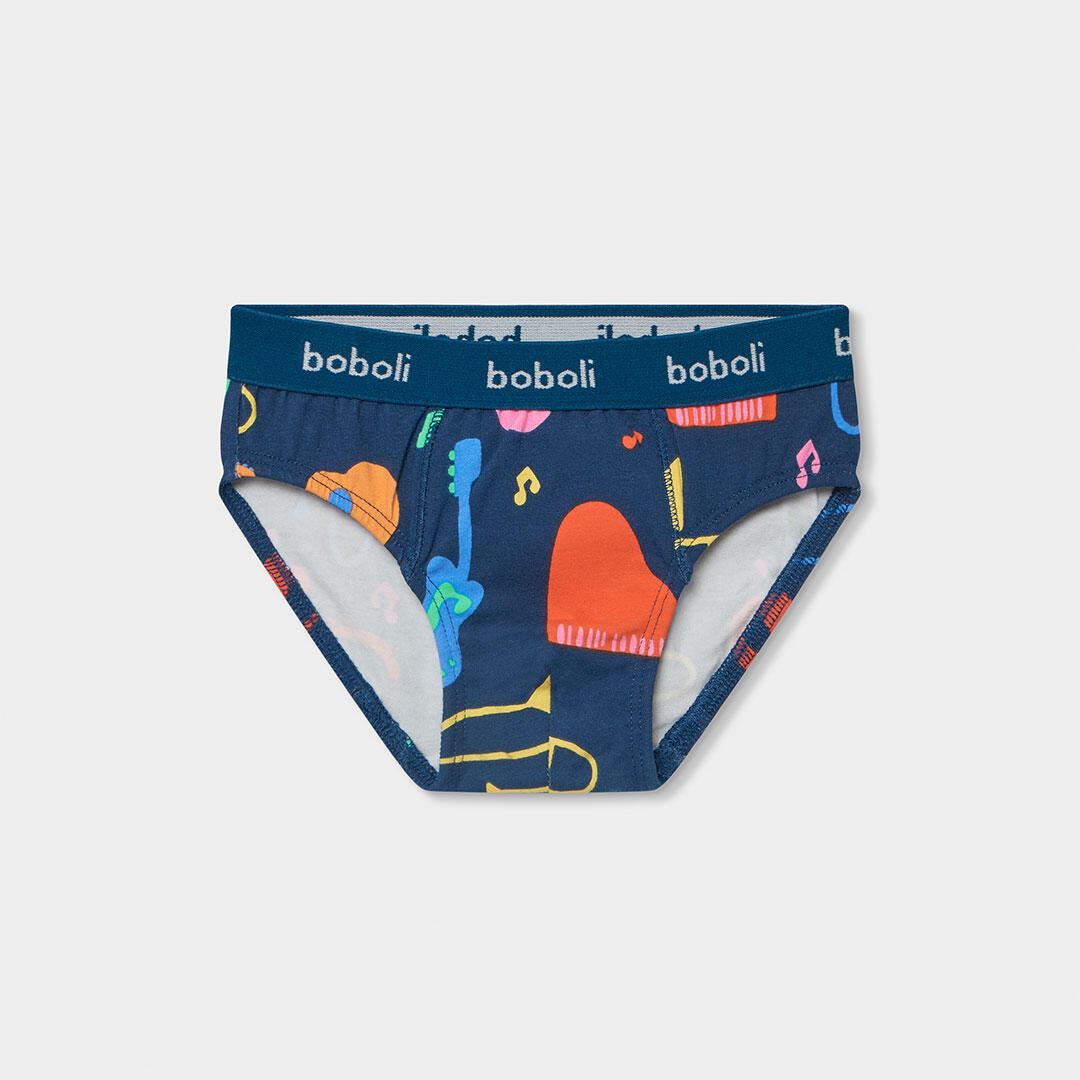 Pack de 3 calzoncillos estampados para niño de algodón elástico 2/7