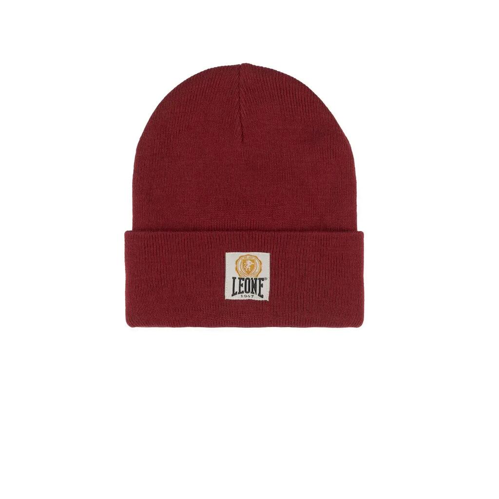 Winter hat with college-style logo and "Varsity" cuff