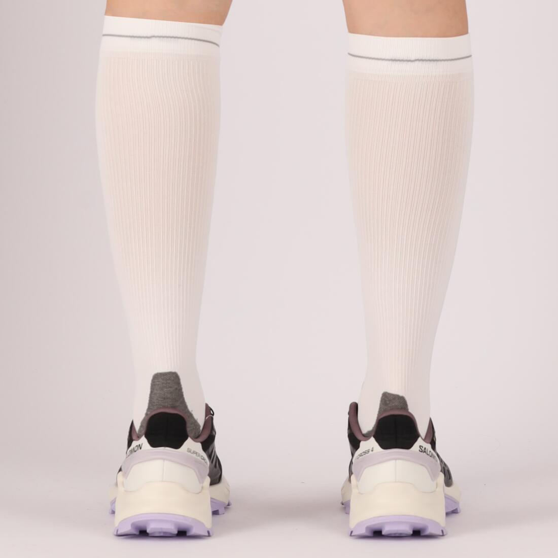 Compressie sportsokken - Unisex - 2 Paar- Hardloopsokken 2/7