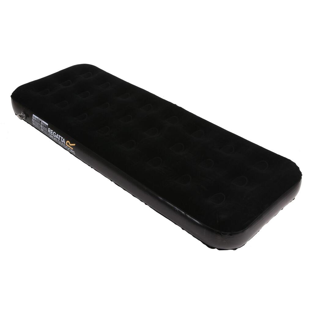 Regatta Flock Camping Single Airbed 185 x 75 x 21cm Black