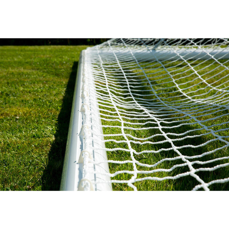 2.5 mm voetbaldoelnet - wit - voor doel van 7,32 x 2,44 x 0,8 x 2 m