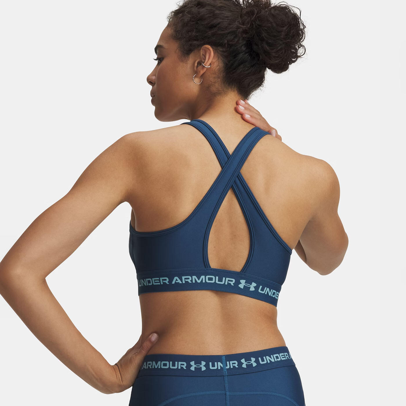 Top desportivo Under Armour® Crossback Mid Blue Ardent 6/7
