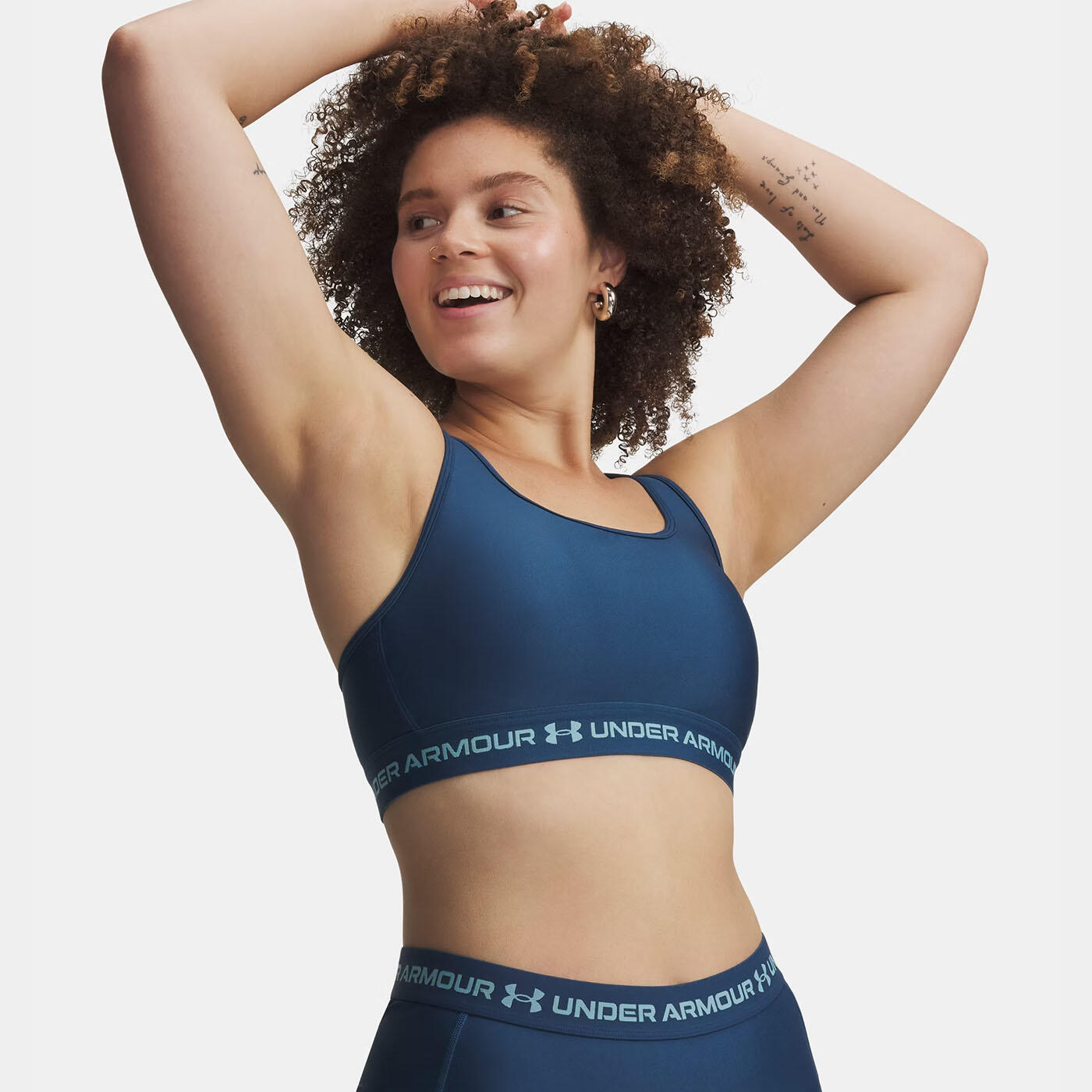 Brassière de sport Under Armour® à dos croisé et maintien modéré Bleu ardent 4/7