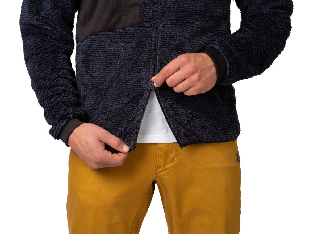 Sweat zippé Rafiki HULK homme dark navy polarstretch Loft‑fleece isolant capuche 7/7
